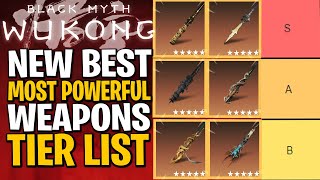 NEW UPDATED WEAPON TIER LIST  Black Myth Wukong Tier List Weapons BEST STAFFS [upl. by Adla]