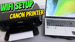 How to Do WIFI Setup of Canon PIXMA MG3600 Series with Computer [upl. by Ahseer549]