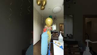 Gold chrome balloons sakalosa bonsballoons birthday gold chrome decoration balloon helium [upl. by Aissert112]