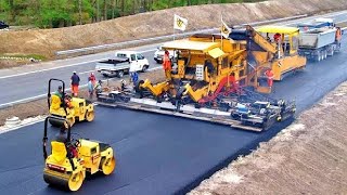 World Amazing Modern Road Construction Machines Incredible Fastest Asphalt Paving Equipment Machine [upl. by Irret]