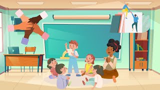 🎶 Tous Ensemble à lÉcole  Chanson pour Enfants sur lAmitié et la Solidarité 🌟 [upl. by Leimaj]