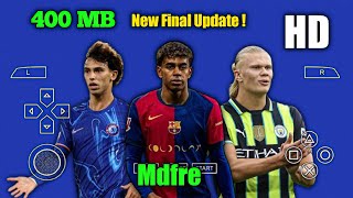 Efootball Pes 2024 PPSSPP Final Update Kits 2025 Real Face HD Graphics Ukuran Ringan Lite [upl. by Acirred895]