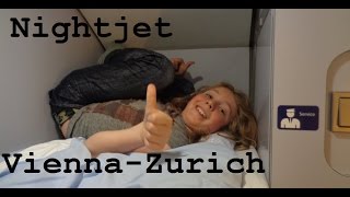 Nightjet from Vienna to Zurich Great Train Trip Pt5  CAMT039 [upl. by Ylhsa]