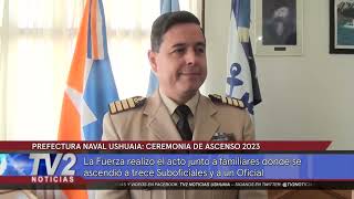 PREFECTURA NAVAL USHUAIA CEREMONIA DE ASCENSO 2023 [upl. by Kennard824]