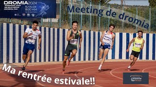 Première COURSE de la SAISON Meeting international avec lEQUIPE de FRANCE 4x100m200m  DROMIA2024 [upl. by Eatnwahs692]