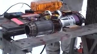 RC Model Jetcat turbine  real afterburner [upl. by Erlandson]