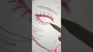 How to draw eyelashes art drawing イラスト [upl. by Yarw]