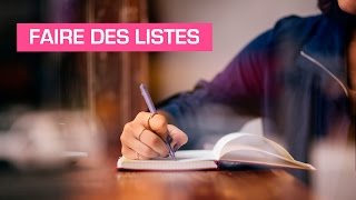 Faire des listes  Coaching développement personnel [upl. by Htebsil56]