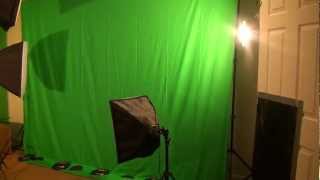 Ephoto Chromakey Green Screen And Lighting Kit Unboxing And Hands On [upl. by Esiole510]