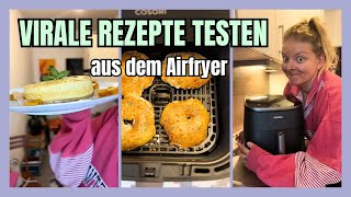 Ich teste virale amp gesunde Rezepte aus dem Airfryer High Protein [upl. by Ortensia]