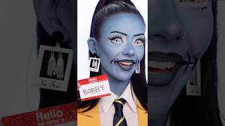 removing my Bob from Beetlejuice as a MonsterHigh character look 💙🪲🧃 products in description [upl. by Yenettirb]