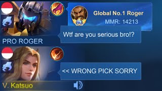 I ACCIDENTALLY PICK LANCELOT IN EXP LANE ON RANK GAME AND THIS HAPPENED 🤣 Team Auto Trashtalk [upl. by Ydor925]