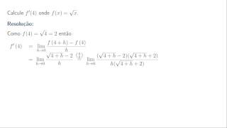 Ex das aulas de derivadas  Aula 3  Def de derivada Interpr geom de derivada  Ex 31 b [upl. by Eenttirb403]