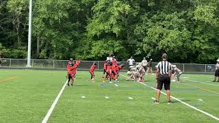 Football 8U Cockeysville Eagles vs Overlea ScottLaRod [upl. by Kenlee]