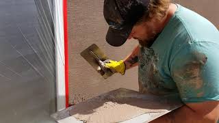 Acrylic Stucco Texture over ICF Foundation [upl. by Elocyn328]