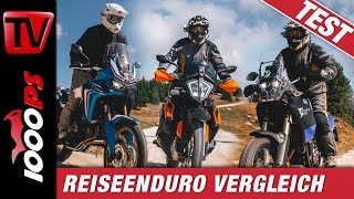 Reiseenduro Vergleichstest  Africa Twin vs Ténéré vs KTM 790 Adventure  Auf Schotter getestet [upl. by Yllatan305]