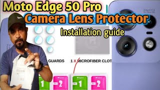 Camera Lens Protector Installation MOTOROLA Edge 50 Pro 5G cameralens lens motoedge50pro [upl. by Ahsimin28]