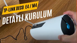 TP LINK DECO E4 DETAYLI KURULUM  KABLOSUZ İNTERNET SORUNUNA EKONOMİK ÇÖZÜM [upl. by Ahsakal]