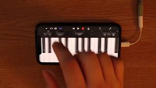 Imagine Dragons  Next To Me on iPhone GarageBand [upl. by Yelmene]