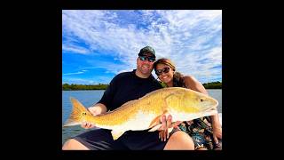 Striking Gold Catching a Huge Redfish in New Smyrna Beach FL nature fishing like fun [upl. by Nirroc]