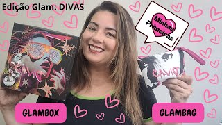 MINHAS PRIMEIRAS GLAMBOX e GLAMBAG  EDIÇÃO DIVAS [upl. by Drofub]