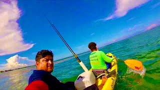 Kayak Fishing and Snorkeling in Belize San Pedro Ambergris Caye [upl. by Hannahsohs271]