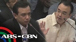 ANC Live Cayetano Trillanes clash in Senate hearing [upl. by Graybill521]