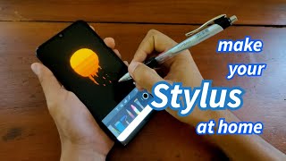 stylus  how to make a stylus at home professional looking stylus   creative diy [upl. by Hairu]