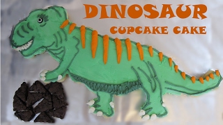 How To Make a DINOSAUR CUPCAKE CAKE  PullApart Cupcake Cakes  Sweetwater Cakes [upl. by Brabazon]