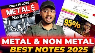 Metals and NonMetals Class 10 Notes Pdf Chapter 3 Science Notes  Shobhit Nirwan  Green Board Ashu [upl. by Erina]