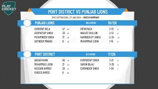 Adelaide Turf Cricket Association  ISC Teamwear LO Div 1  Rd12  Port District v Punjab Lions [upl. by Alyat786]