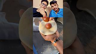 Gulab Jamun Paratha 😂 streetfood food [upl. by Nahrut367]