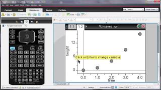 Creare inserire e analizzare i dati con la calcolatrice grafica TINspire™ CX [upl. by Euqinommod]