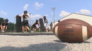 High school football practice kicks off in Arkansas during heat wave [upl. by Anny]