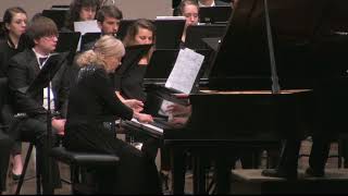 David Maslanka Piano Concerto No 3 Nadine Shank piano UMass Wind Ensemble [upl. by Reamonn]