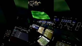 Polarlichter im A350 Cockpit Seattle nach München aviation shorts pilot airbus [upl. by Annert]