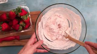 No bake strawberry cheesecake recipe [upl. by Checani481]