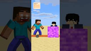 HELP Herobrine Stop Bedrock friendship shorts trending anime [upl. by Coleville]