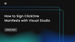 How to Sign Code Developed in Visual Studio amp Protect Certificates with CodeSign Secure [upl. by Koh]