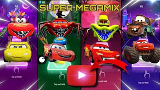 LIGHTING MCQUEEN EXE SPIDER EATER MONSTERS SUPER MEGAMIX COFFIN DANCE SONG PART 289 1440p 60f 202 [upl. by Deborah]