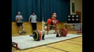 Greg quotMutantquot Doucette 705lbs 90kg class National record deadlift IPF cpu [upl. by Ynehteb]