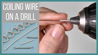 Coiling Wire on a Drill  Beaducationcom [upl. by Viglione]