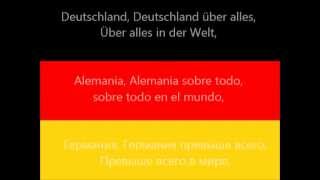 Deutsche Nationalhymne El himno nacional de Alemania Песнь немцев [upl. by Anurag]