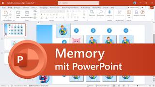 Memory mit PowerPoint erstellen Anleitung [upl. by Tiebold]