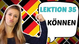 GERMAN LESSON 35 The German MODAL VERB quotKÖNNENquot can 💪💪💪 [upl. by Tuckie]