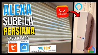 ✅ DOMÓTICA Persianas Inteligentes Control de voz con ALEXA Motor WIFI  BLINDS MOTOR 🔴 tuya smart [upl. by Repard400]