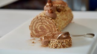 Ferrero Cake Roll – Bruno Albouze [upl. by Enerol262]