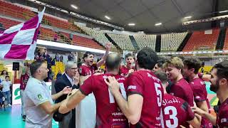 Domotek VolleyNapoli il punto della vittoria e la festa dei reggini [upl. by Concepcion111]