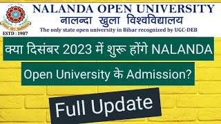 Nalanda open University Admissions 2023 NOU admissions 202324 NOU PG Admissions 202324 [upl. by Stralka]