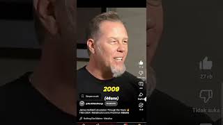 James Hatfield Metallica Evolution 19832024 shorts reels trending metallica fyp theunforgiven [upl. by Ynehpets]